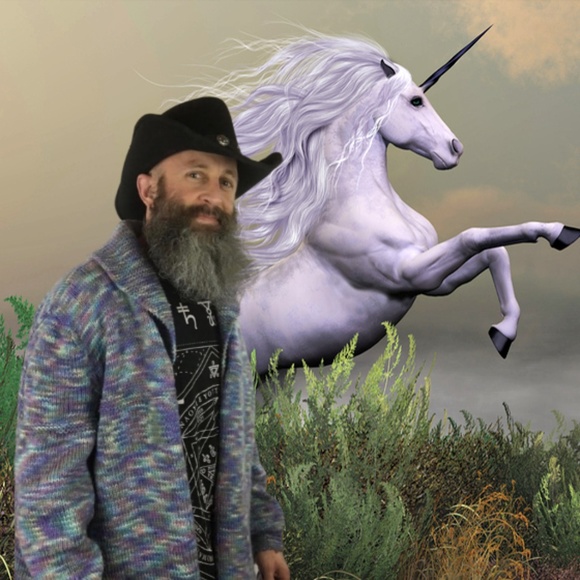 Vintage Other - Unicorn Poop Hand Knit Cardigan Man Sweater
